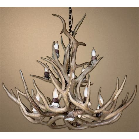 Our unique antler chandelier designs are created by highly skilled, experienced craftsmen. Real Antler Mule Deer / Elk Chandelier MDE - Deer Antler ...