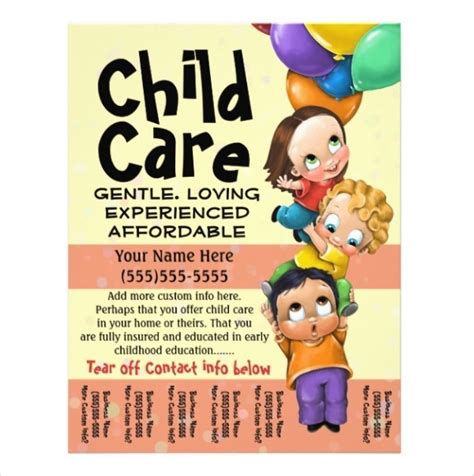 Daycare Flyer Templates Free