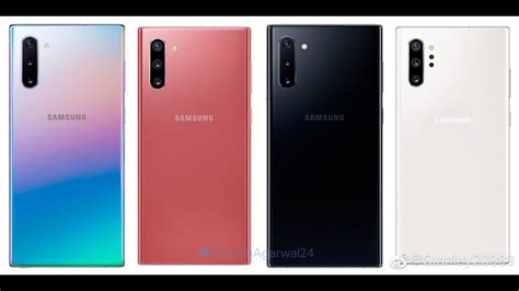 Samsung Galaxy Note 10 And Note 10 Plus Official Colors And Accessories