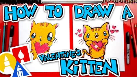 Art Hub For Kids How To Draw A Kitten Use Light Smooth Strokes To Begin
