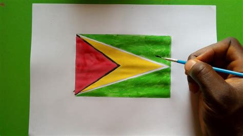 How To Draw National Flag Of Guyana YouTube