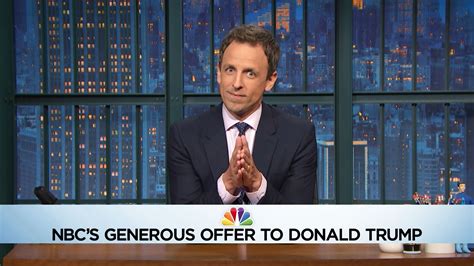 Watch Late Night With Seth Meyers Highlight Seth Makes Trump An