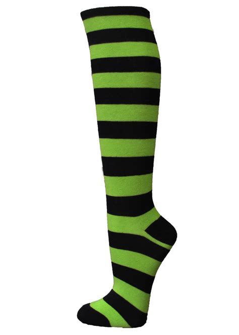Couver Couver Unisex Halloween Colorfull 2 Colored Wider Striped Knee