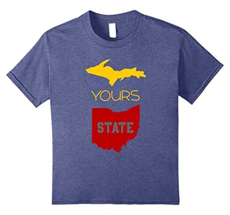 Michigan Ohio Rivalry Up Yours State Funny T Shirt