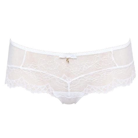 Sheer Shorts Panty Gossard Superboost Lace 7714 White Lingerie — Lavinia Lingerie