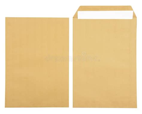 Brown Envelope And Paper Stock Photo Image Of Envelope 21449922