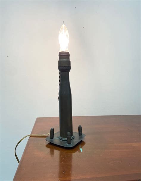 Artillery Shell Table Lamp Trench Art Lighting Vintage Wwii Etsy