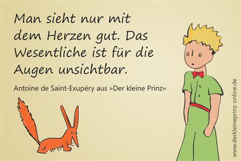 Mit zeichnungen des verfassers aus dem französischen von r. Zitat: Man sieht nur mit dem Herzen gut. Das Wesentliche ...