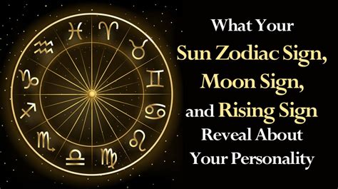 Zodiac Moon Sign Rising Sign