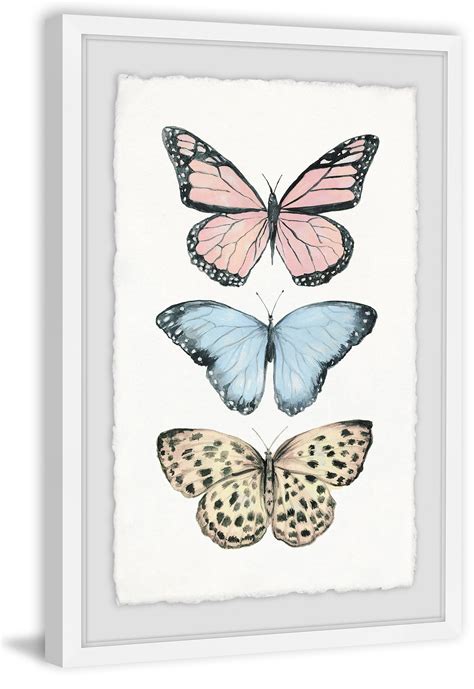 Marmont Hill Butterfly Trio Framed Wall Art Butterfly