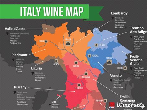 Map Of Italy And France Together Map Of Italian Wine Regions Wine Folly