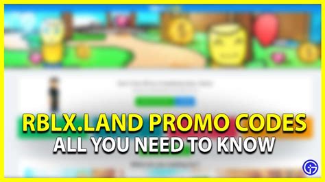 Rblx Land Promo Codes Gamer Tweak
