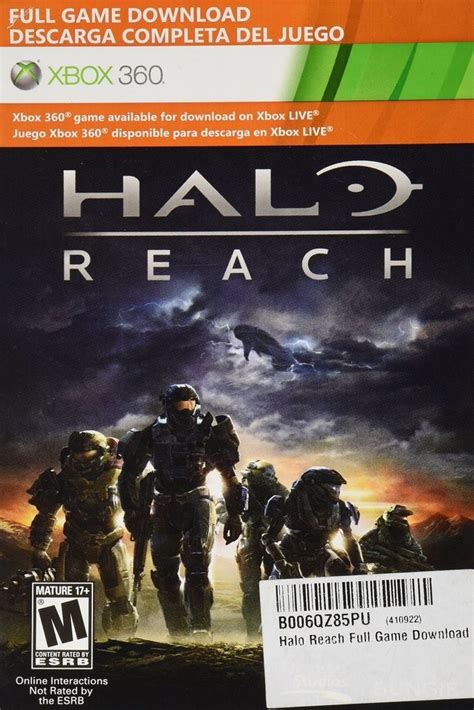 Halo Reach Halo Xbox 360 Full Game Download Card Halo Xbox 360 Xbox
