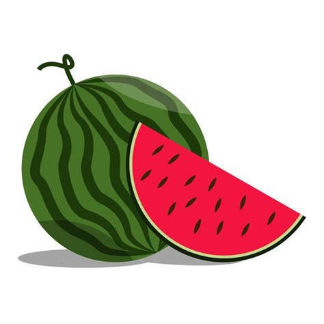 Süße Frucht Der Wassermelone Auf Weißem Hintergrund