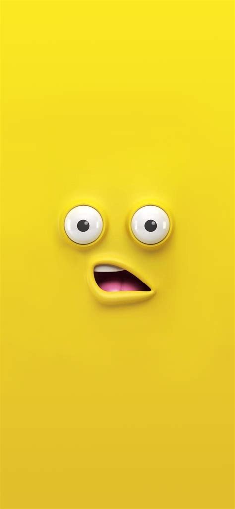 Iphone Wallpaper Yellow Smile Wallpaper Yellow Iphone Cartoon