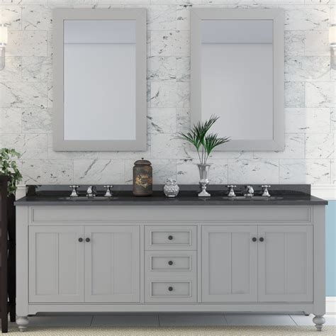 Bronze bathroom mirrors add style and elegance to your space and can make your bathroom glow in the early morning light. Three Posts Latimer 72" Double Sink Bathroom Vanity Set ...