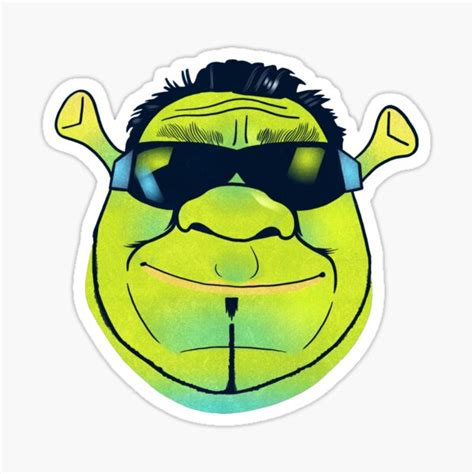 Cool Shrek Sticker By Ibtwo3 Redbubble