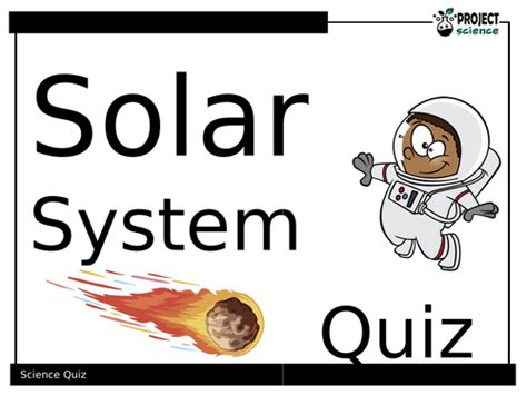 Solar System Quiz Teaching Resources