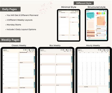 Remarkable Template 2023 2024 All In One Digital Planner Etsy
