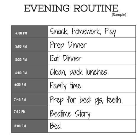 Creating An Evening Routine Life With Less Mess