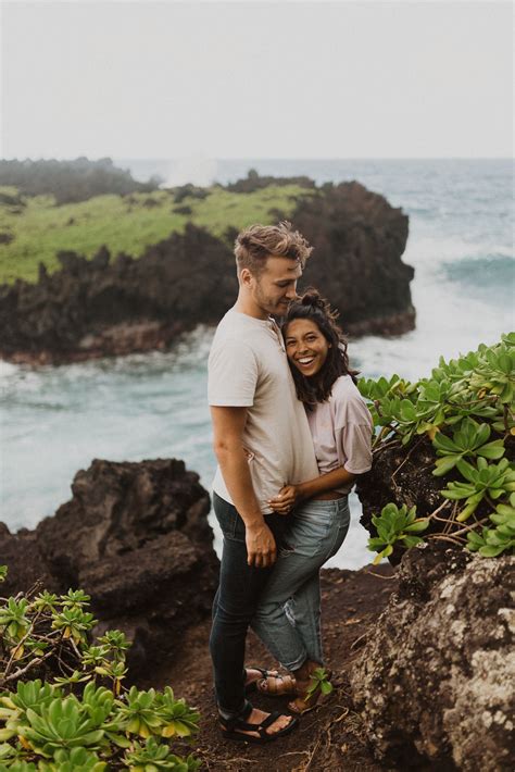 Maui Hawaii Road To Hana Adventure Photography Romantic Couples Photography Couple