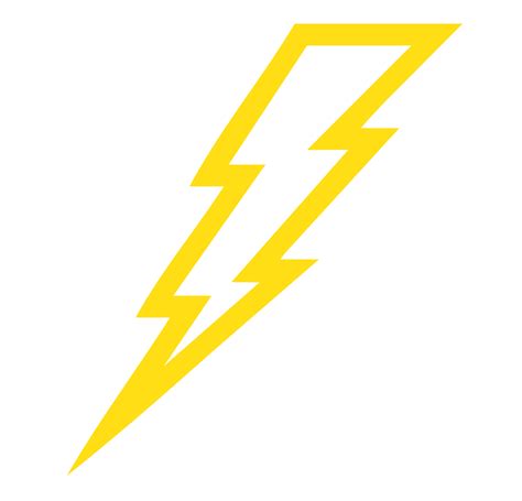 Yellow Lightning Bolt Logo - LogoDix png image