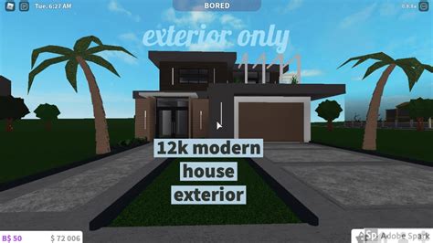 Bloxburg 12k Modern House Exterior Youtube