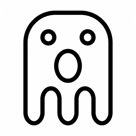 Emoji Emoticon Ghost Shocked Icon Download On Iconfinder