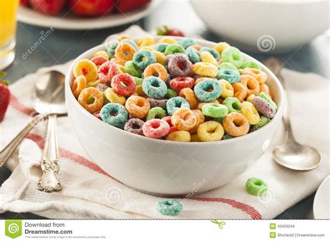 Coloful Fruit Cereal Loops Royalty Free Stock Image Cartoondealer Com