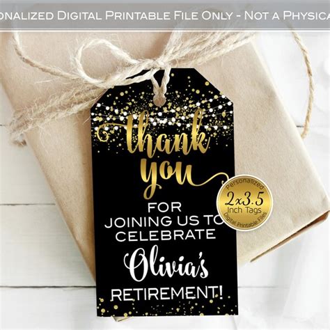 Retirement Favors Etsy