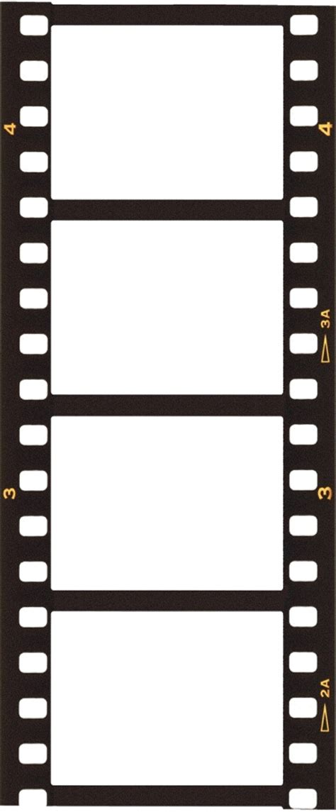 Blank Film Strip Template Free Clipart Best