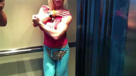 Krisztina Sereny Posing In The Elevator After Workout Youtube