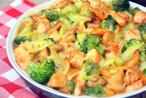 Broccoli Ovenschotel Met Kip Champignons En Krieltjes Lekker Eten