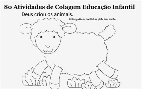 80 Atividades De Colagem Para Imprimir Educação Infantil E Maternal