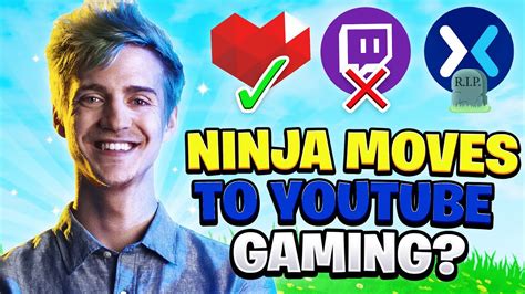 Ninja Officially Moving To Youtube Gaming To Stream Full Time Youtube