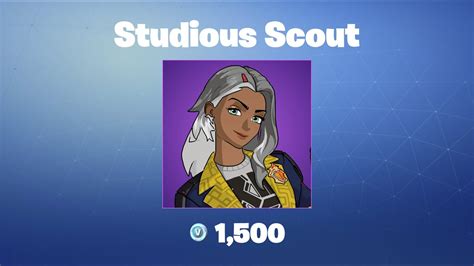 Studious Scout Fortnite Outfitskin Youtube