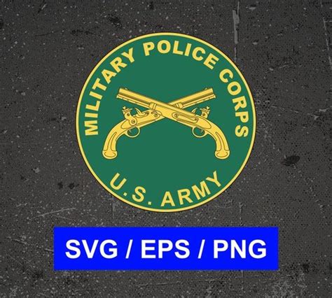 Us Army Military Police Branch Logo Emblem Plaque Vector Svg Eps Png