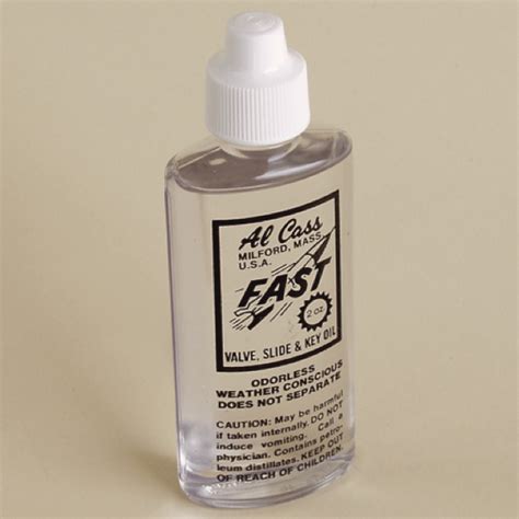 Al Cass Fast Valve Slide And Key Oil Combination Lubricant Single Bottle Orchestral