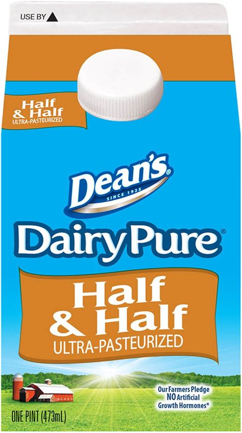 Deans Dairy Pure Half And Half Pint 16 Oz Grocery