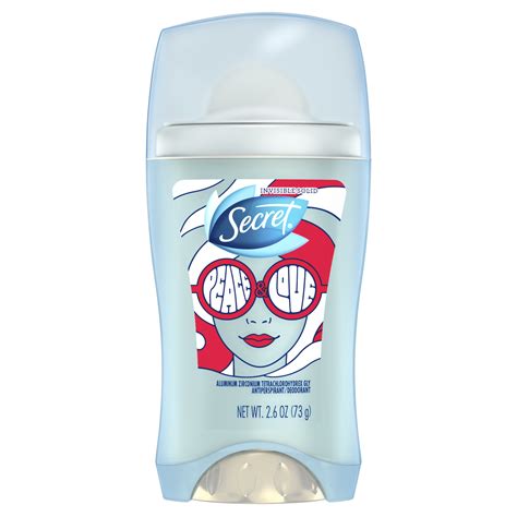 Secret Invisible Solid Antiperspirant And Deodorant Peace And Love 26 Oz