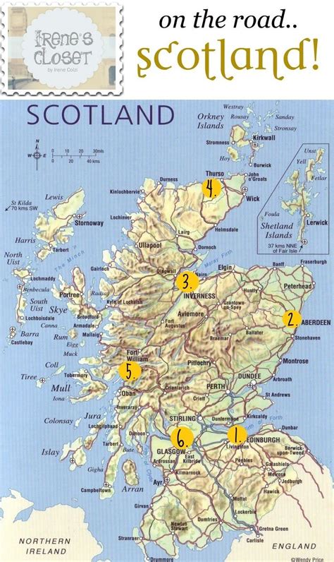 Printable Tourist Map Of Scotland