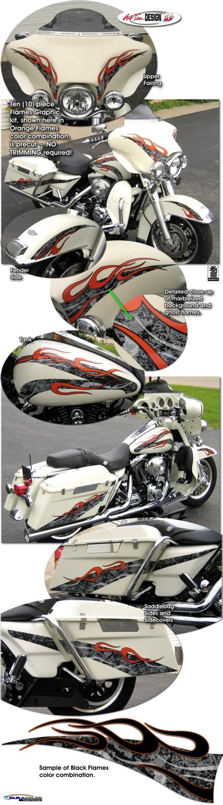 Anyone applying graphic kits to their bikes? Flame Graphics Kit 2 for Harley-Davidson Touring Bikes