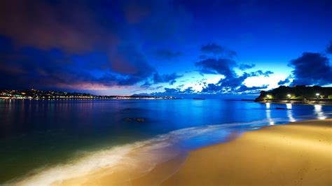 Beaches At Night Wallpaper Posted By Christopher Thompson