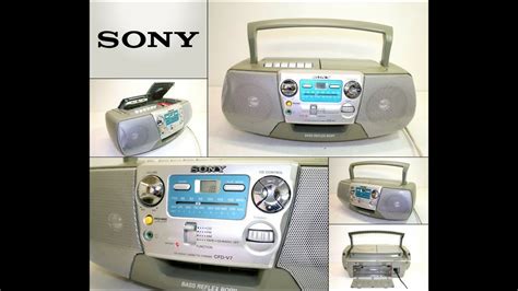SONY CFD V Mega Bass Portable CD Cassette Corder Radio Boombox YouTube