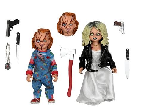 Seven Neca Bride Of Chucky Ultimate Chucky Tiffany Pvc Tokoh Aksi Mainan Model Koleksi Lupon
