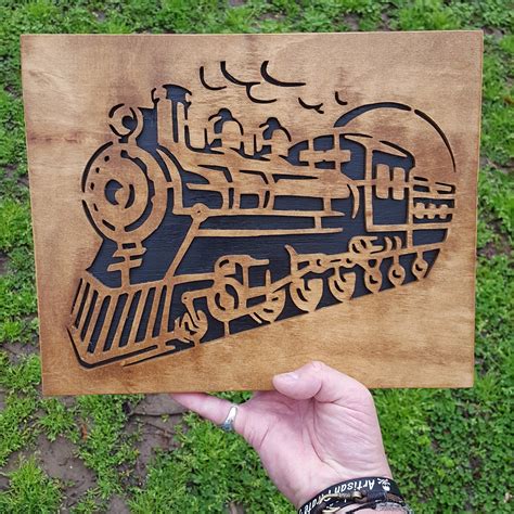 Steam Locomotive Scroll Saw Portrait Scrolller