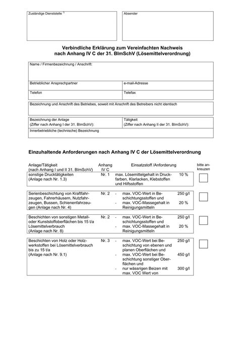 31 Verbindliche Erklärung Zum Vereinfachter Nachweis Nach