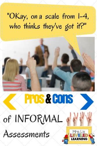 Pros And Cons Of Informal Assessments Mrs Ls Leveled Learning