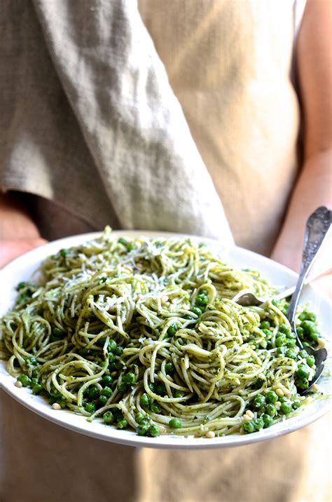 Healthy Basil Pesto Pasta Bibbyskitchen Recipes Vegetarian