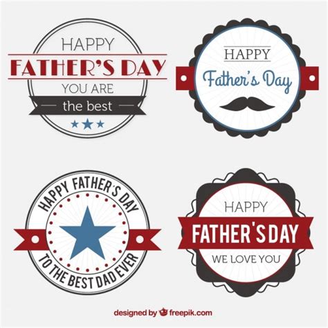 Happy Fathers Day Printable Labels